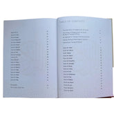 Tabel met inhoudspagina’s in open boek van The Tracing Qur’an door Ibn-Daud JUZ 30